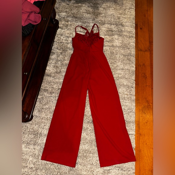 Elegant Red Women's Pants - Picture 6 of 8